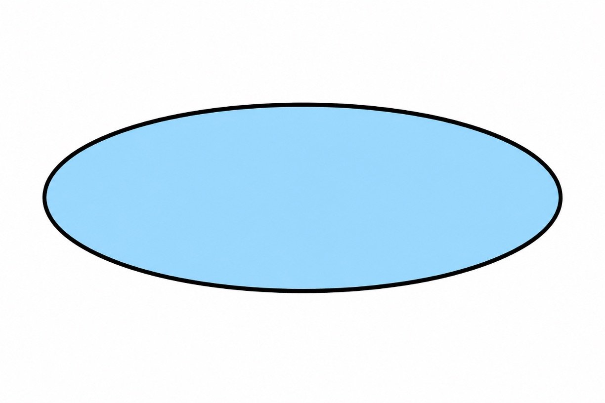 First oval body shape for a shark drawing with colour.
