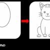 Cat Drawing for kids