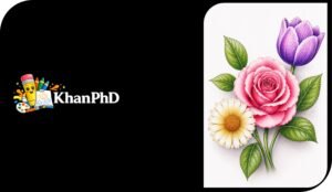 Easy Realistic Colourful Flowers Drawing Tutorial