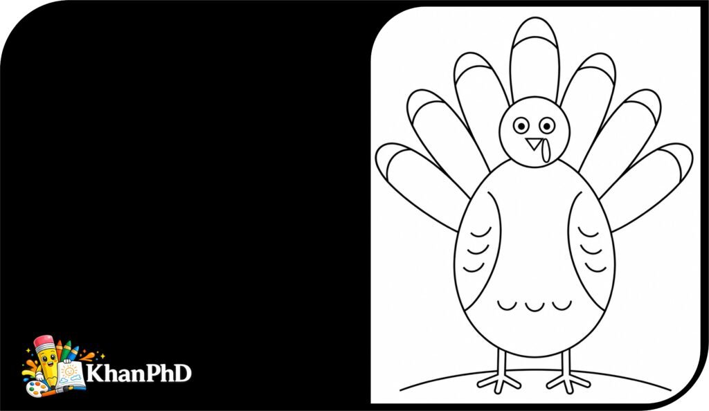 Easy Turkey Drawing for Beginners