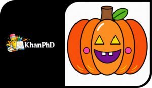 Pumpkin Drawing with Colour for Beginners