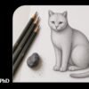 Realistic Cat Drawing in 06 Easy Steps