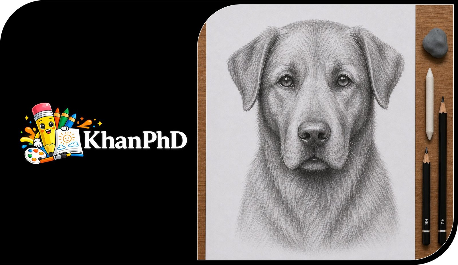 Realistic Dog Drawing