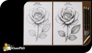 Realistic Rose Drawing With Zero Experience