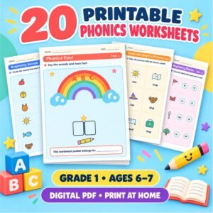 phonics worksheets grade 1